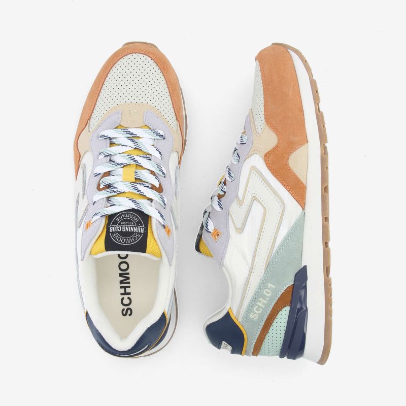 CAPE CODE RUNNER M - SUEDE/NYL/PUNCH - OCHRE/OFF WHITE